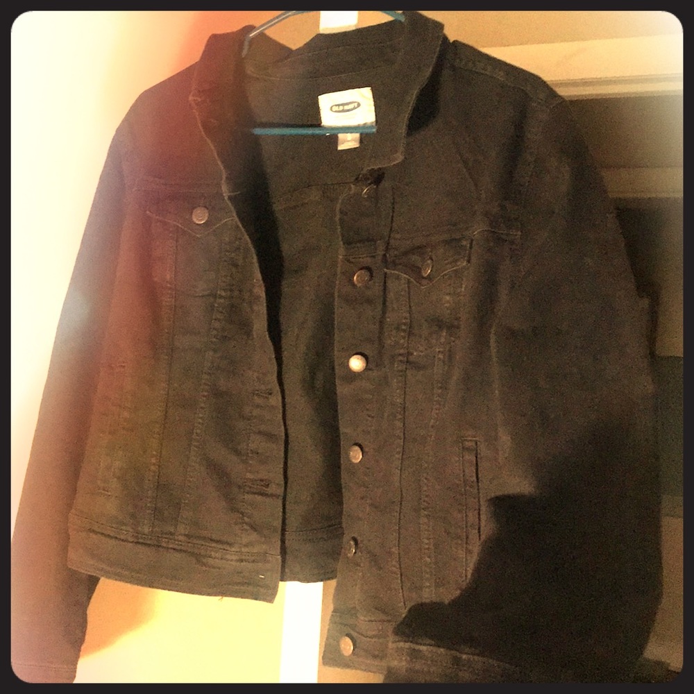 Black old Navy denim jacket